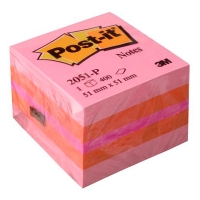 3M Post-it Notes pink mini cube, 51mm x 51mm 2051P 201318