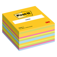 3M Post-it Notes various colours cube, 450 sheets, 76mm x 76mm 2030U 201332