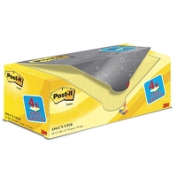 3M Post-it Notes yellow, 100 sheets, 76mm x 76mm (20-pack) 654Y20 201459