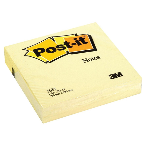 3M Post-it Notes yellow, 200 sheets, 100mm x 100mm 5635 201074 - 1