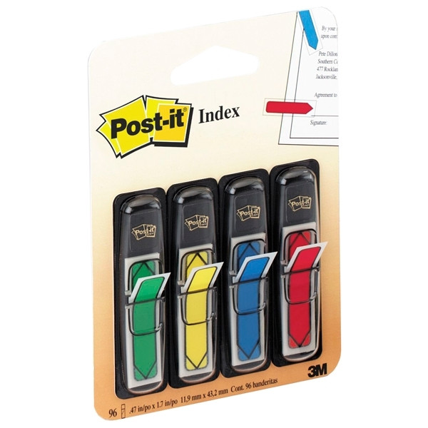 3M Post-it assorted colours arrows page markers (96 tabs) 684ARR3 201358 - 1
