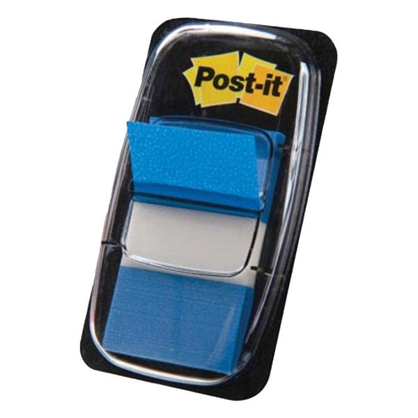 3M Post-it blue standard index tabs, 25.4mm x 43.2mm (50 tabs) 680BLU 201494 - 1