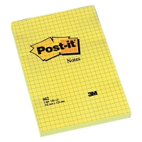 3M Post-it checked notes, 100 sheets, 102mm x 152mm 662 201078
