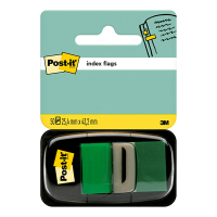 3M Post-it green standard index tabs, 25.4mm x 43.2mm (50 tabs) 680GRE 201485