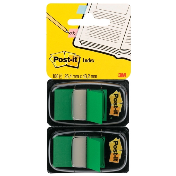 3M Post-it index green page markers (100 tabs) 680-G2EU 201342 - 1