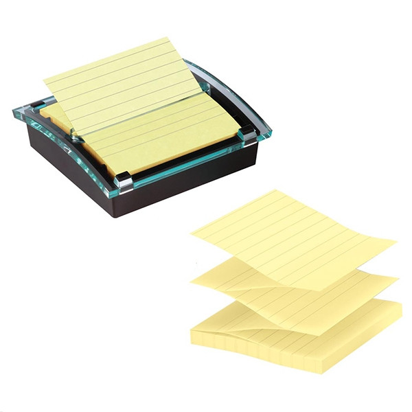 3M Post-it millennium Z-notes dispenser with super sticky lined Z-notes, 90 sheets, 101mm x 101mm C2016 201028 - 1