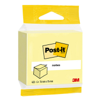 3M Post-it notes canary yellow cube, 450 sheets, 76mm x 76mm 5426PI 201455