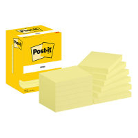 3M Post-it notes yellow, 100 sheets, 76mm x 102mm (12-pack) 657CY 201037