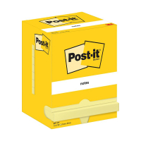 3M Post-it notes yellow, 100 sheets, 76mm x 102mm (12-pack) 657CY 201037
