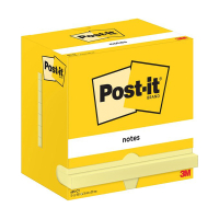 3M Post-it notes yellow, 100 sheets, 76mm x 127mm (12-pack) 655CY 201033