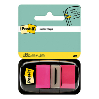 3M Post-it pink standard index tabs, 25.4mm x 43.2mm (50 tabs) 680-21 201487