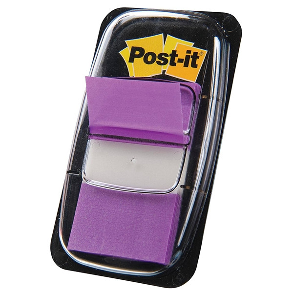 3M Post-it purple standard index tabs, 25.4mm x 43.2mm (50 tabs) 680PUR 201488 - 1