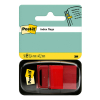 3M Post-it standard red index tabs, 25.4mm x 43.2mm (50 tabs) 680RED 201484