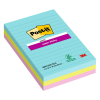 3M Post-it super sticky line 'Miami' notes, 90 sheets, 101mm x 152mm (3-pack) 201062 - 1