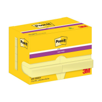 3M Post-it super sticky notes yellow 47.6mm x 47.6mm (12-pack) 622-12SSCY 201021