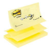3M Post-it yellow Z-Notes, 100 sheets, 76mm x 127mm R350 201014