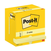 3M Post-it yellow Z-notes, 100 sheets, 76mm x 127mm (12-pack) R350CY 201007