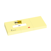 3M Post-it yellow notes, 100 sheets, 38mm x 51mm (3-pack) 0653 201029