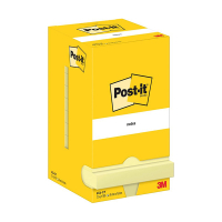 3M Post-it yellow notes, 100 sheets, 76mm x 76mm (12-pack) 654CY 201031