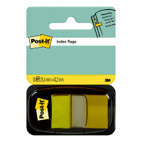 3M Post-it yellow standard index, 25.4mm x 43.2mm (50 tabs) 680YEL 201483