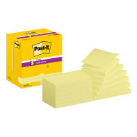 3M Post-it yellow super sticky Z-notes, 76mm x 127mm (12-pack) R350-12SSCY 201003