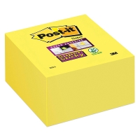 3M Post-it yellow super sticky notes, 350 sheets, 76mm x 76mm 2028S 201376