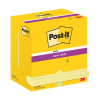3M Post-it yellow super sticky notes, 76mm x 127mm (12-pack)