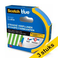 ScotchBlue masking tape for clean lines, 24mm x 41m (3-pack)
