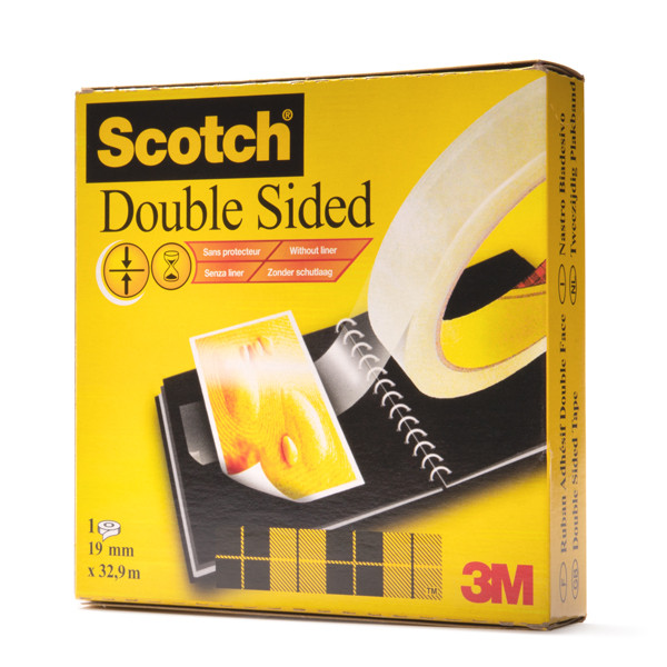 3M Scotch 3M 665 double-sided tape, 19mm x 33m 6651933 201434 - 1