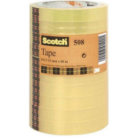 3M Scotch 550 transparent adhesive tape, 15mm x 66m (10-pack) 214539