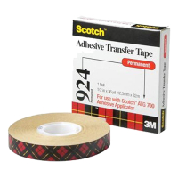 3M Scotch 924 double-sided transfer tape, 12mm x 33m (12-pack)