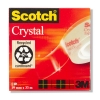 3M Scotch Crystal Clear Tape 19mm x 33m 3M26192 6001933 201262