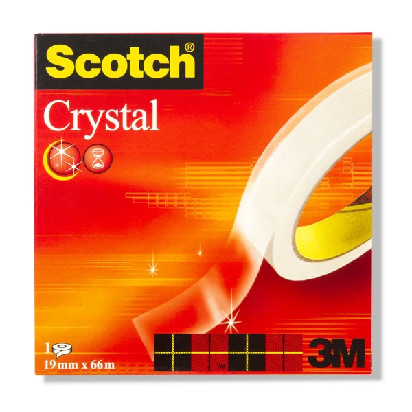 3M Scotch Crystal Clear Tape 19mm x 66m 3M26195 6001966 201264 - 1