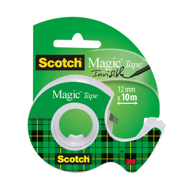 3M Scotch Magic recycled adhesive tape, 12mm x 10m on dispenser 201112 - 1