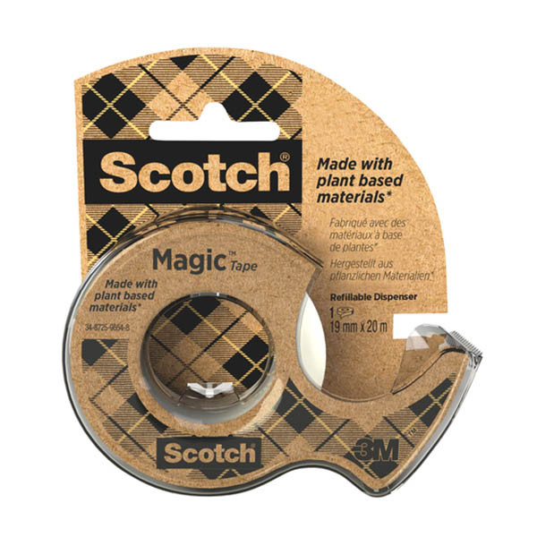 3M Scotch Magic recycled adhesive tape, 19mm x 20m + dispenser 201110 - 1