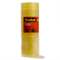 3M Scotch Standard Tape 19mm x 33m (8 rolls) 201250