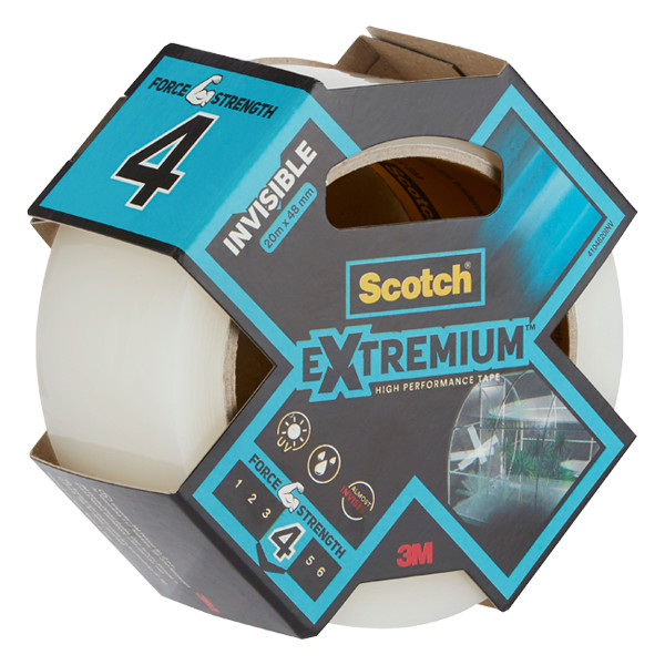3M Scotch transparent high performance duct tape, 48mm x 20m 4820INV 201241 - 1