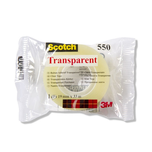 3M Scotch transparent tape, 19mm x 33m 5501933 201266 - 1