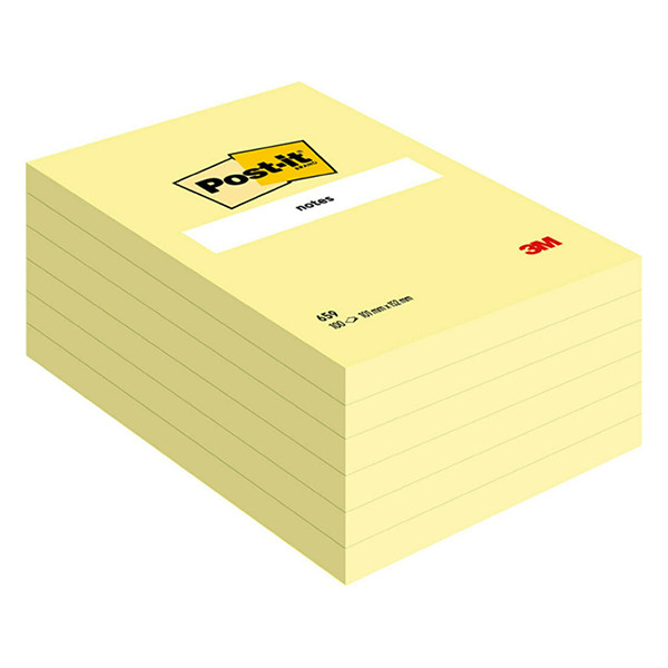 Sticky Notes 152 x 102mm | 100 sheets yellow | 3M Post-it Notes 201010 - 1
