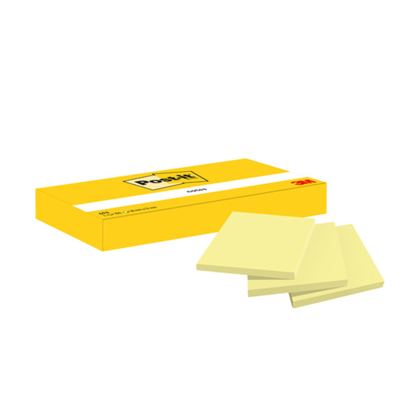 Sticky Notes 38 x 51mm | 100 sheets yellow | 3M Post-it | 3-pack 201029 - 1