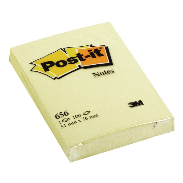 Sticky Notes 51 x 76mm | 100 sheets yellow | 3M Post-it 201002 - 1