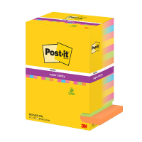 Sticky Notes 76 x 127mm | 90 sheets assorted | 3M Post-it | 16-pack 425624