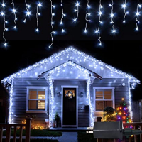 480 LED lights | bright white | icicle Christmas lights 77520 299223