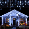 480 LED lights | bright white | icicle Christmas lights