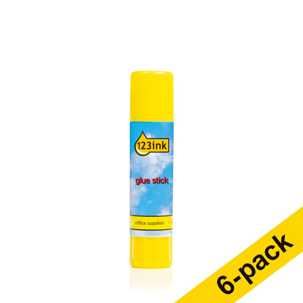 6 x 123ink glue stick, 10g  300566 - 1