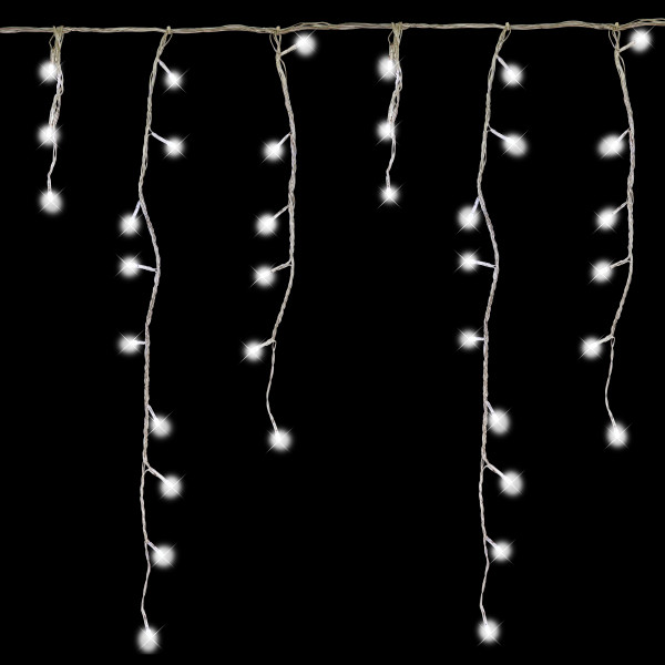 720 bright white LED icicle Christmas lights 77540 299216 - 1