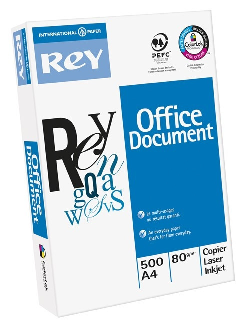 80g Rey Office Document A4 paper, 500 sheets  150510 - 1