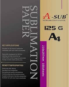 A-Sub A4 125g premium sublimation paper DAR03363 - 1