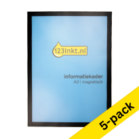 A3 display frame (black, magnetic) | 123ink | 5-pack 301735