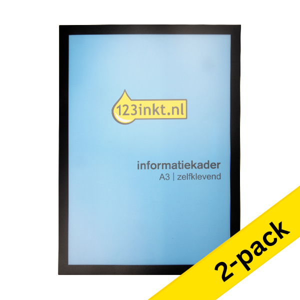 A3 display frame (black, self-adhesive) | 123ink | 2-pack 301739 - 1